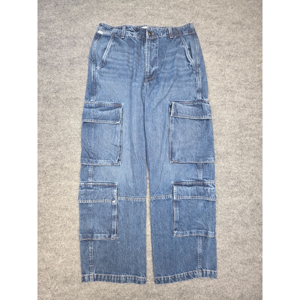 Citizens Of Humanity Delena High Waist Wide Leg Cargo Jeans Women's 29 Denim